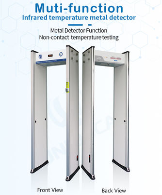 La pubblica sicurezza che controlla UB500T 6 suddivide in zone la passeggiata di 5-15cm tramite il metal detector con l'analizzatore della temperatura