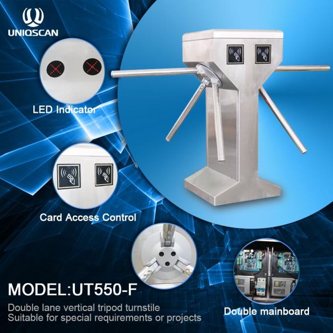 Cancello girevole del cancello girevole dell'entrata del cancello girevole del treppiede del doppio di UNIQSCAN